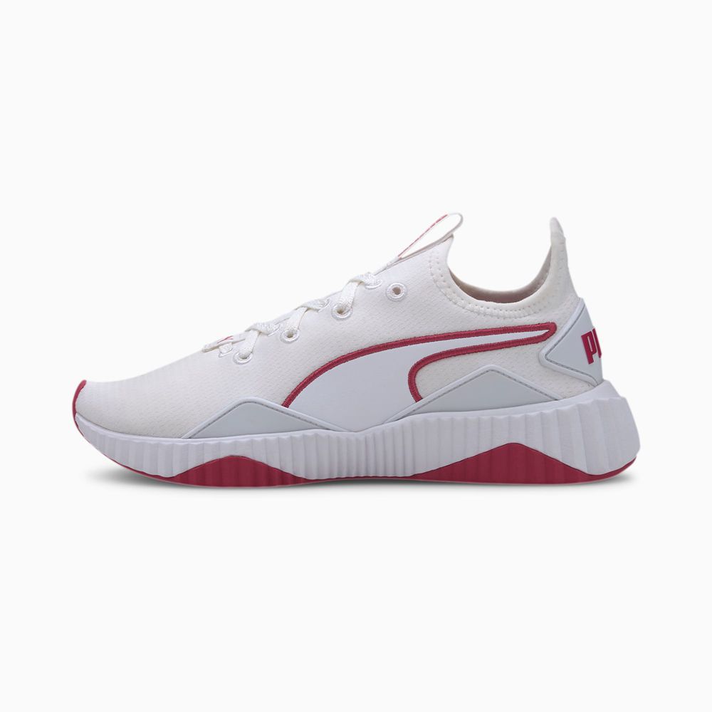 Puma Defy New Core Női Edzőcipő - Fehér/Világos Rózsaszín ( Hungary - OFVND7698 )